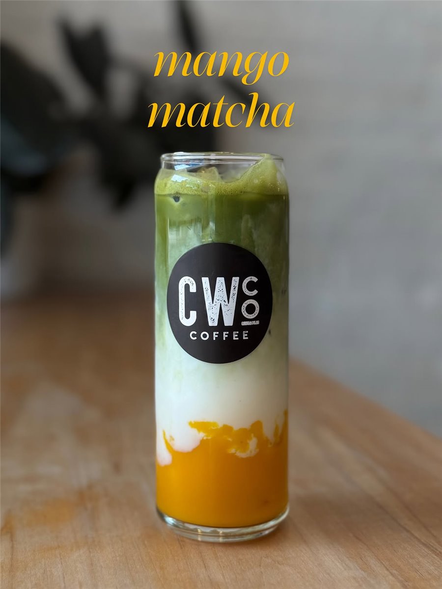 Mango matcha from Commonwealth Coffee
